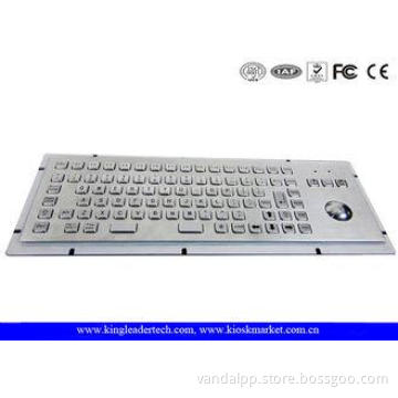 86 Keys IP65 Rated Stainless Steel Industrial Kiosk Keyboar
